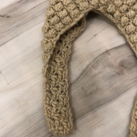 Tan Crochet Knit Hat - Picture 2 of 3